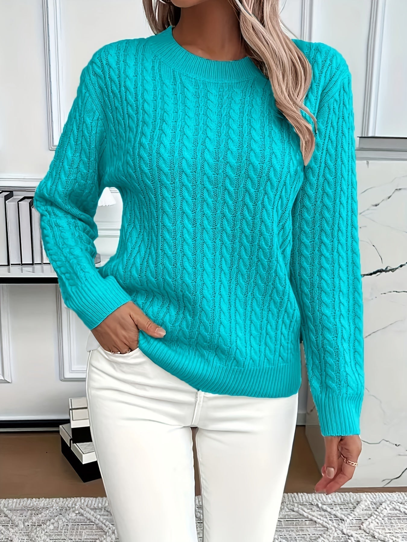 Blanca™ | Ladies' Cable Sweater — 5