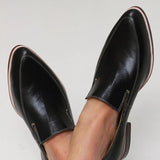 Zofia™ | Black Patchwork Loafer