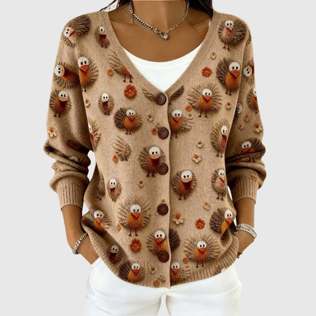 Comfortable Button-Front Knit Cardigan