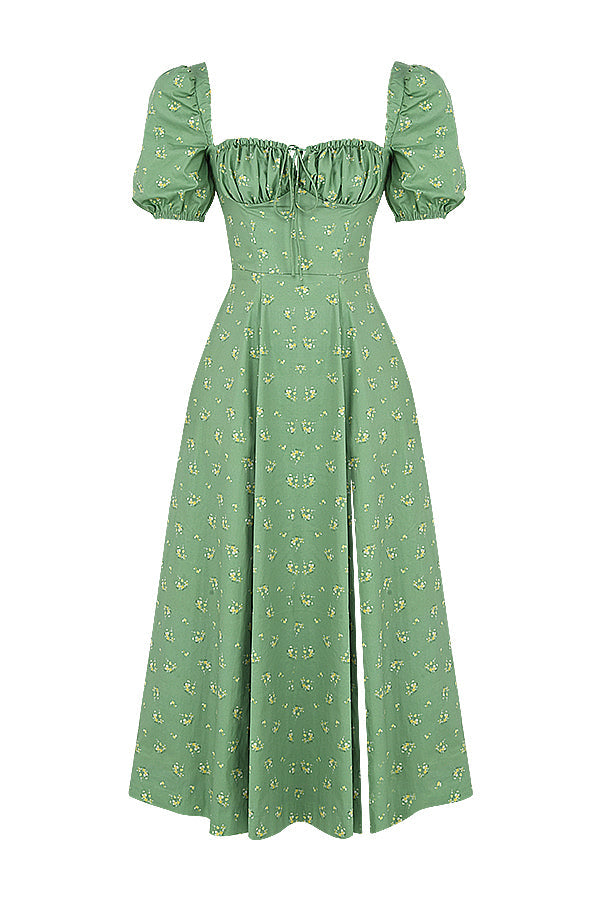 Aviana | Floral Puff-Sleeve Dress