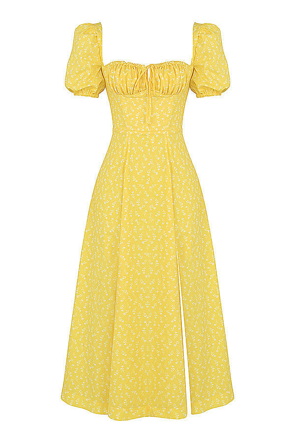 Aviana | Floral Puff-Sleeve Dress