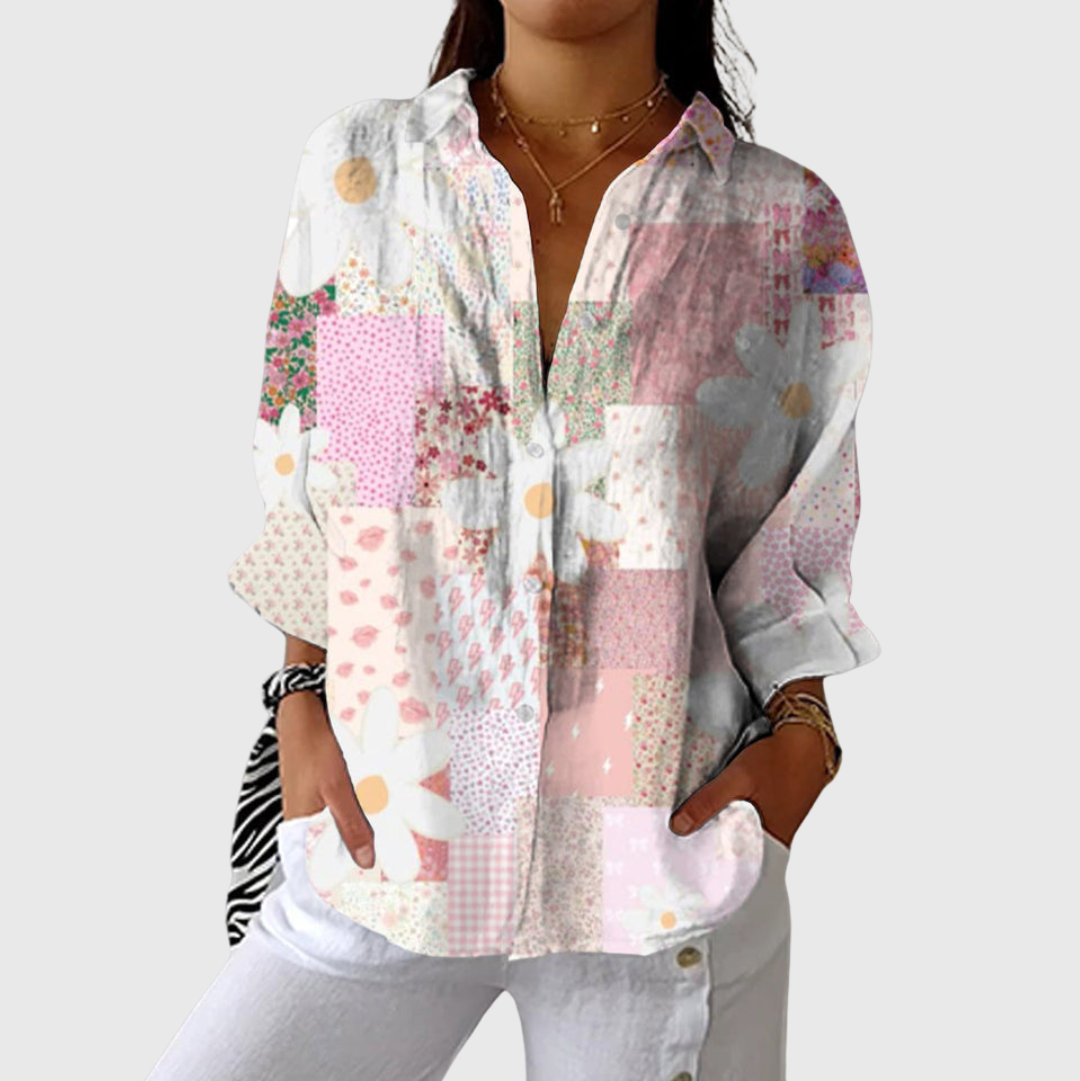 Lightweight Colorful Printed Blouse