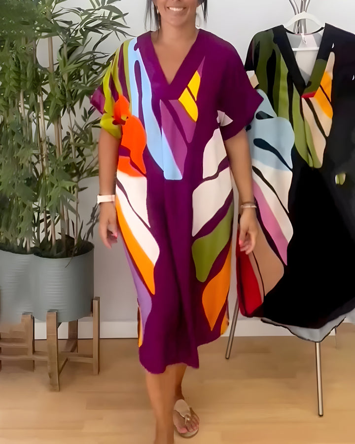 Rianna | Abstract Print Dress