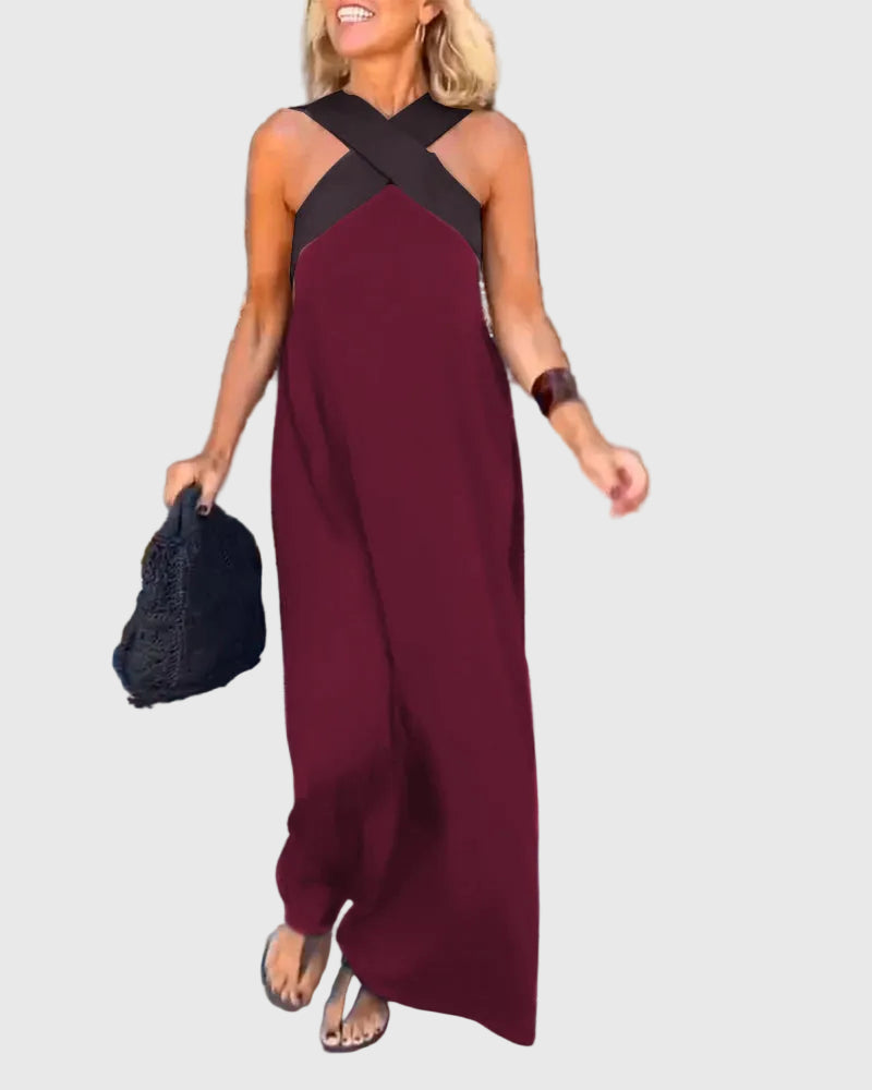 Elena | Elegant Flowing Maxi Dress
