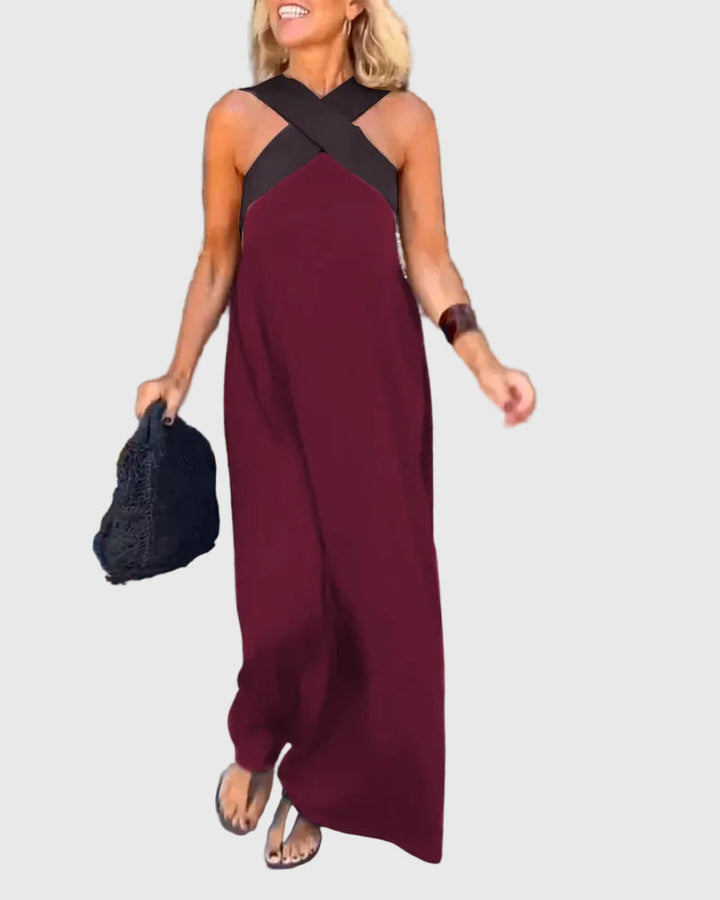 Elena | Elegant Flowing Maxi Dress