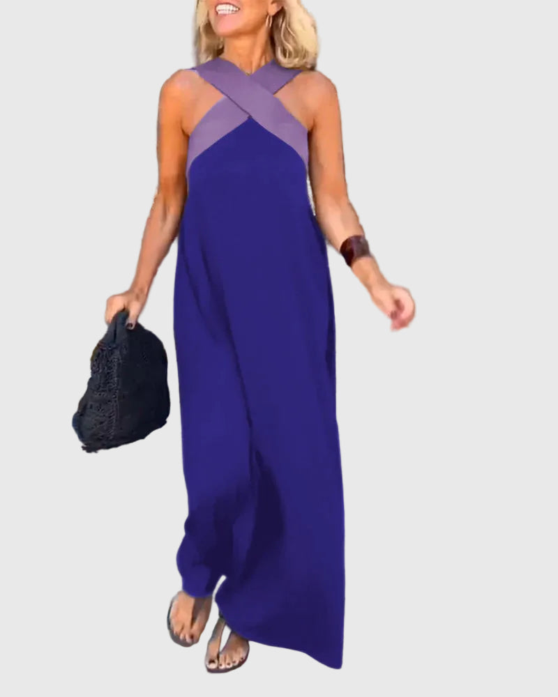 Elena | Elegant Flowing Maxi Dress