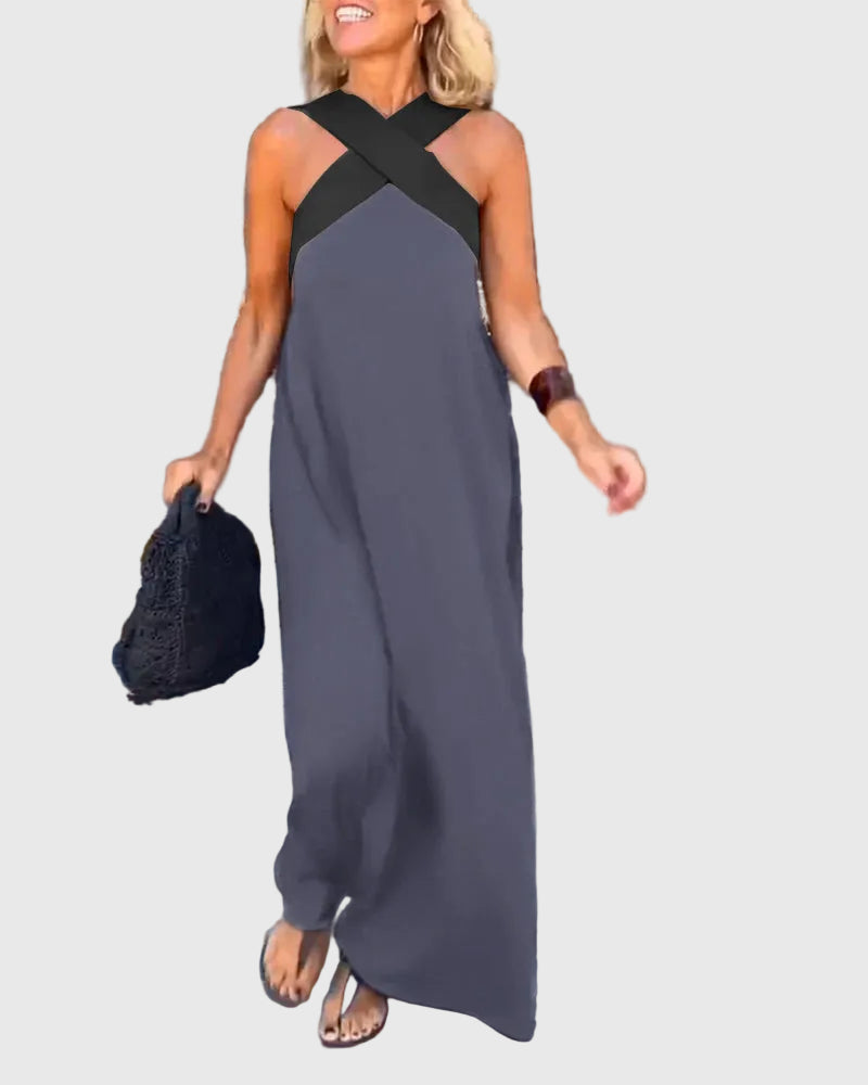 Elena | Elegant Flowing Maxi Dress
