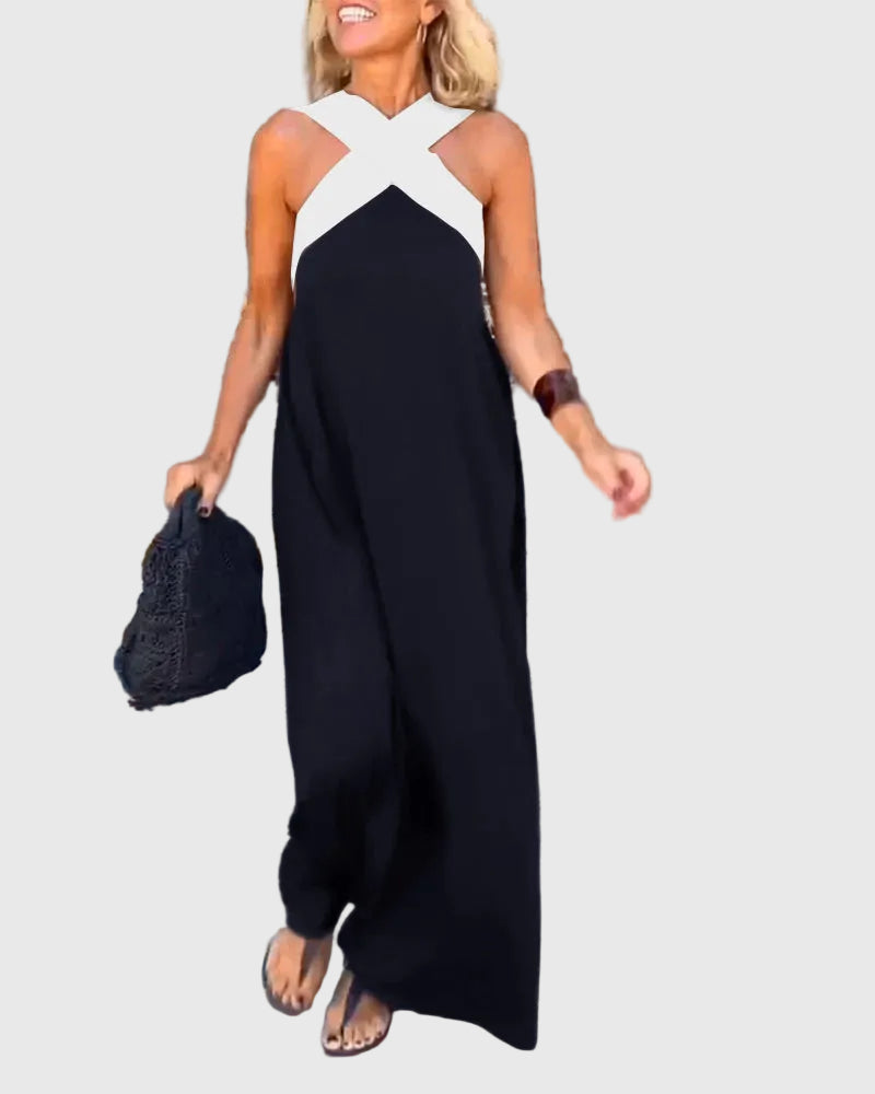 Elena | Elegant Flowing Maxi Dress
