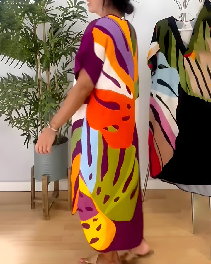Rianna | Abstract Print Dress