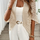 Sharon™ | Open Knit Drape Cardigan — 6