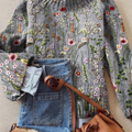Maurine | Vintage floral Knit Sweater — 1