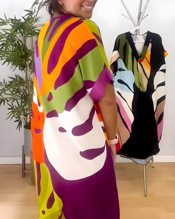 Rianna | Abstract Print Dress