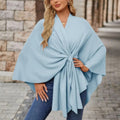 Silei | Elegant Poncho Sweater — 2