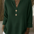 Lucinda™ | Henley Button Top — 5