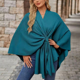 Silei | Elegant Poncho Sweater — 3