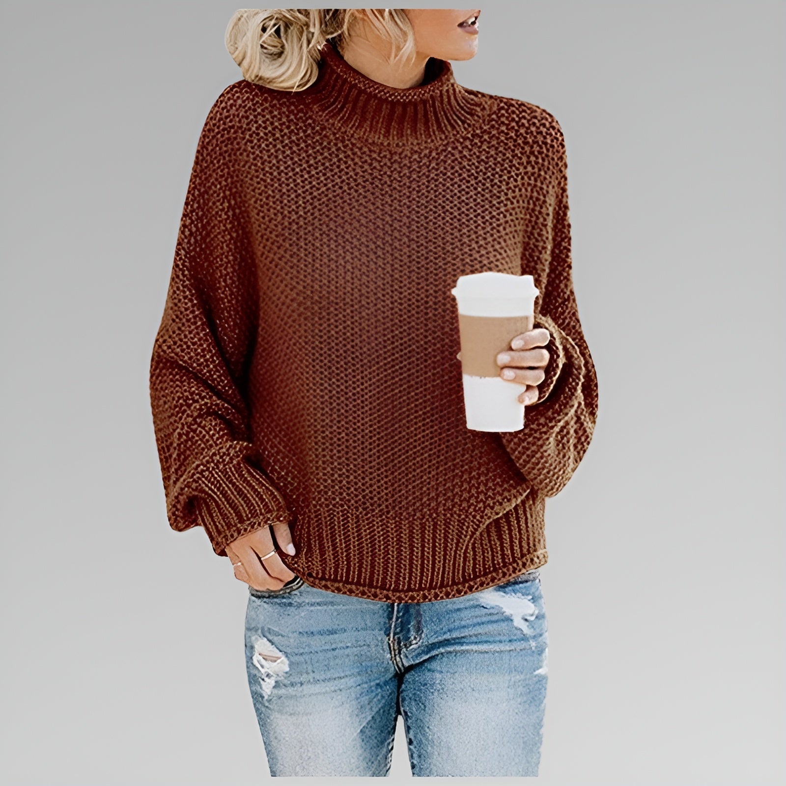 Anna | Cashmere Classic Cozy Knit Sweater — 3