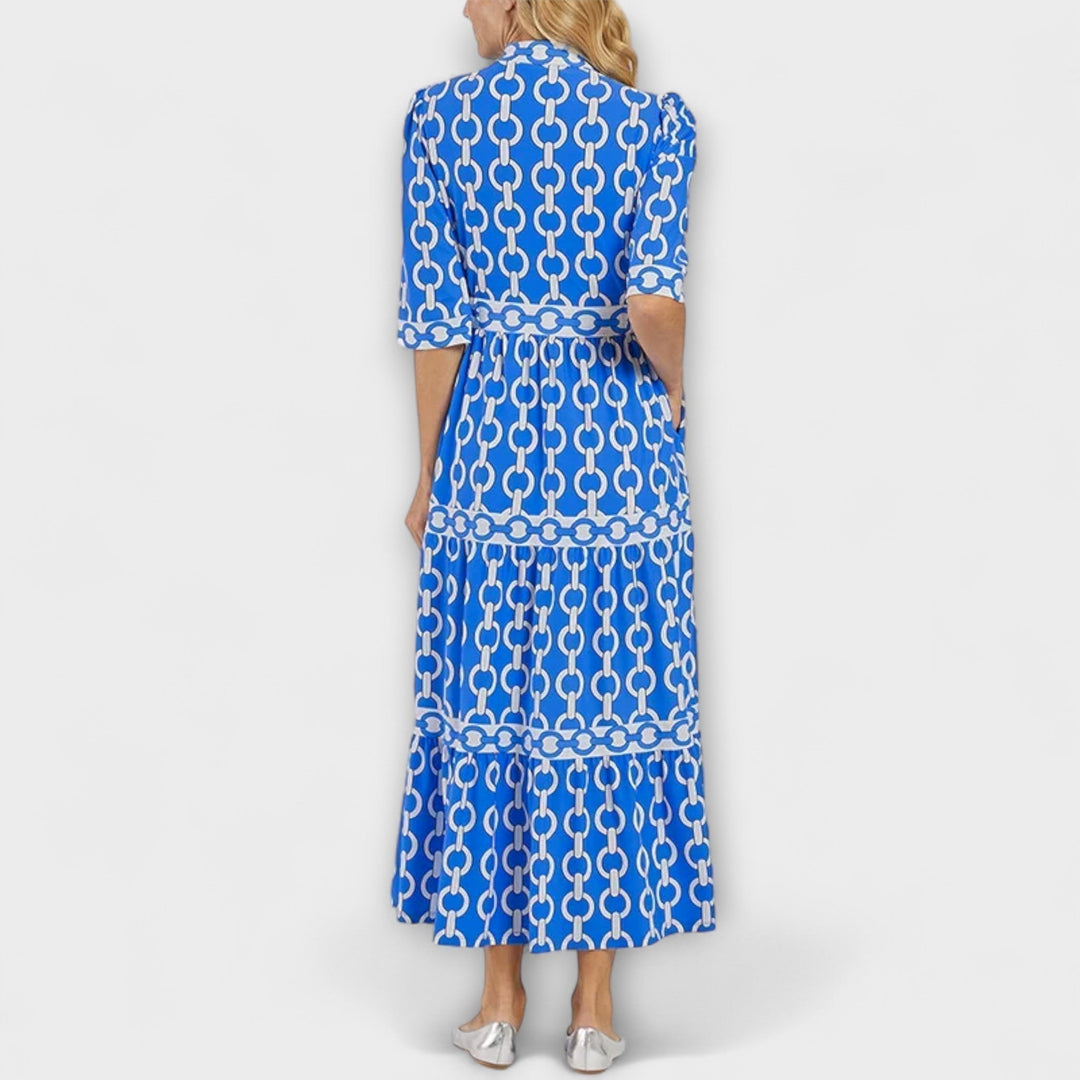 Juliana | Chain-Print Midi Dress