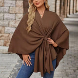 Silei | Elegant Poncho Sweater — 6
