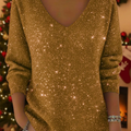 Adele | Festive Sweater with V-Neck — 8