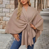 Silei | Elegant Poncho Sweater — 5