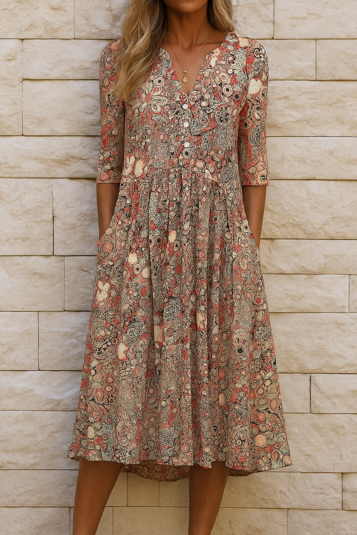 Harlow | Elegant V-Neck Dress