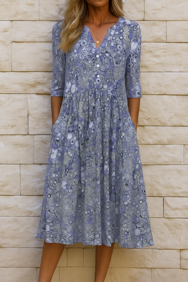 Harlow | Elegant V-Neck Dress
