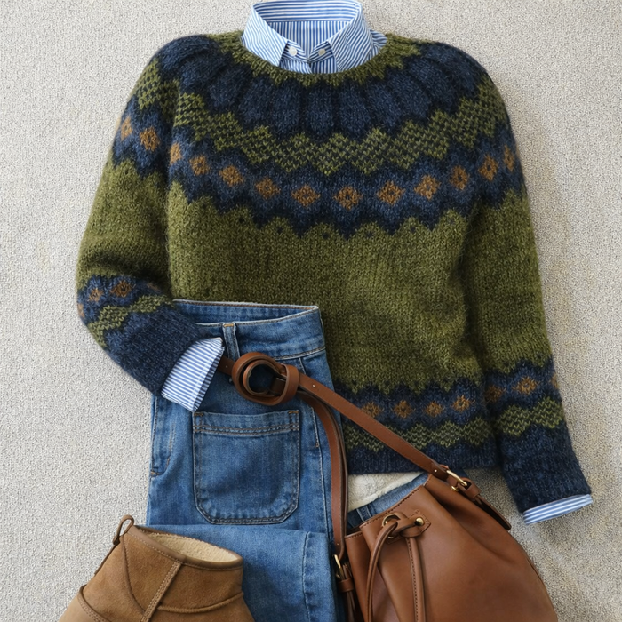 Jessica™ | Heritage Nordic Knit Sweater — 1