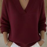 Vivelle™ | Relaxed V-Neck Sweater — 1