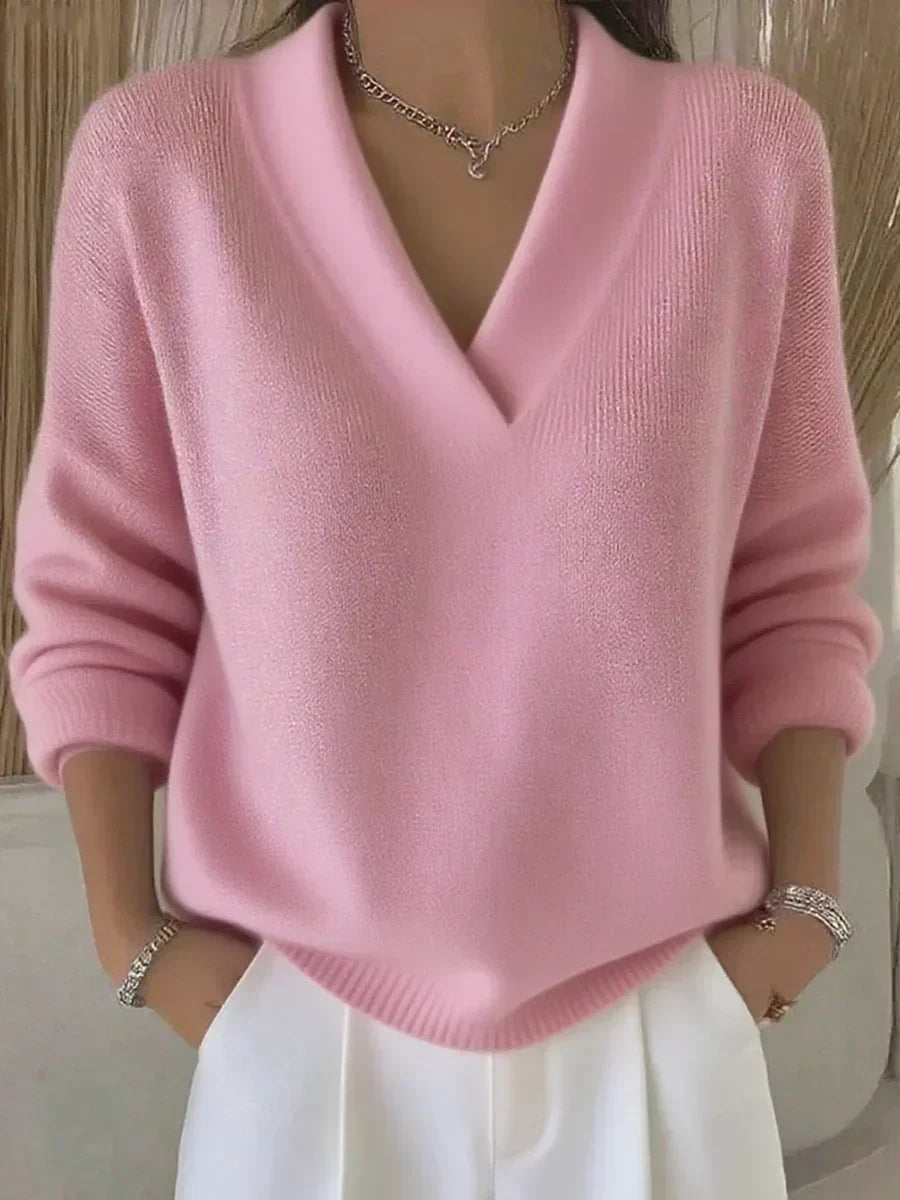 Vivelle™ | Relaxed V-Neck Sweater — 2