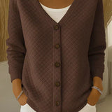 Laverne™ | Quilted Button-Front Cardigan — 4