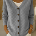 Laverne™ | Quilted Button-Front Cardigan — 5
