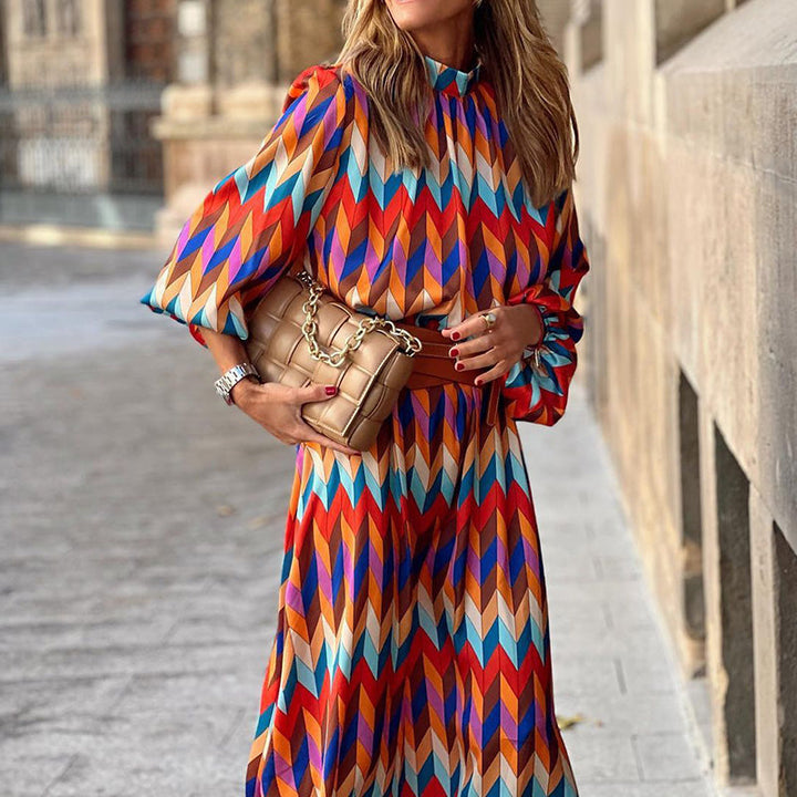 Cassandra | Vibrant Geometric Dress