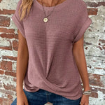 Sylvia™ | Waffle Knit Casual Tee — 10