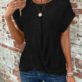 Sylvia™ | Waffle Knit Casual Tee — 4