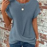 Sylvia™ | Waffle Knit Casual Tee — 2