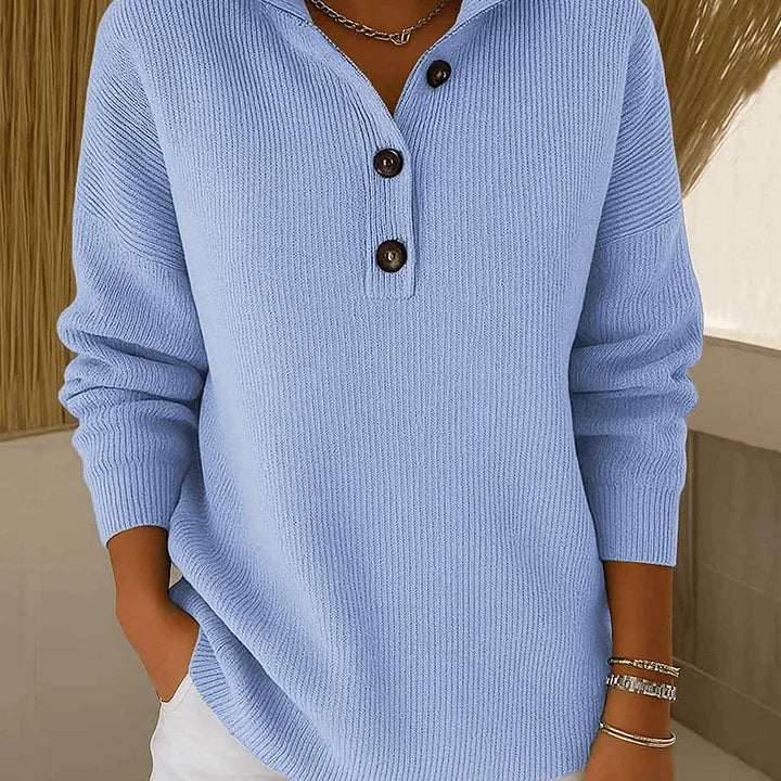 Florence™ | V-Neck Polo Sweater — 1