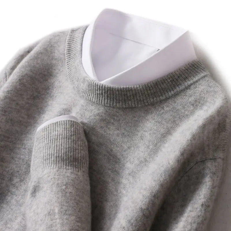 Lucy | Merino Wool Crew Neck Sweater — 9
