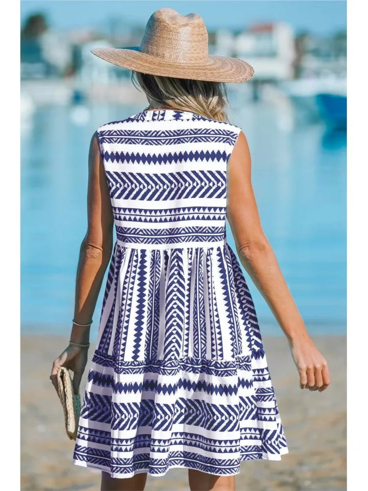 Katrina | Geometric Summer Dress