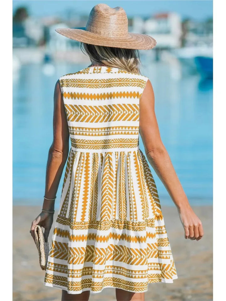 Katrina | Geometric Summer Dress