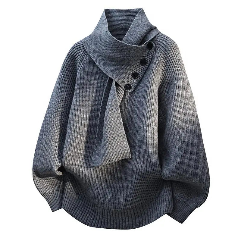 Arielle | Cozy Scarf-Neck Sweater — 2