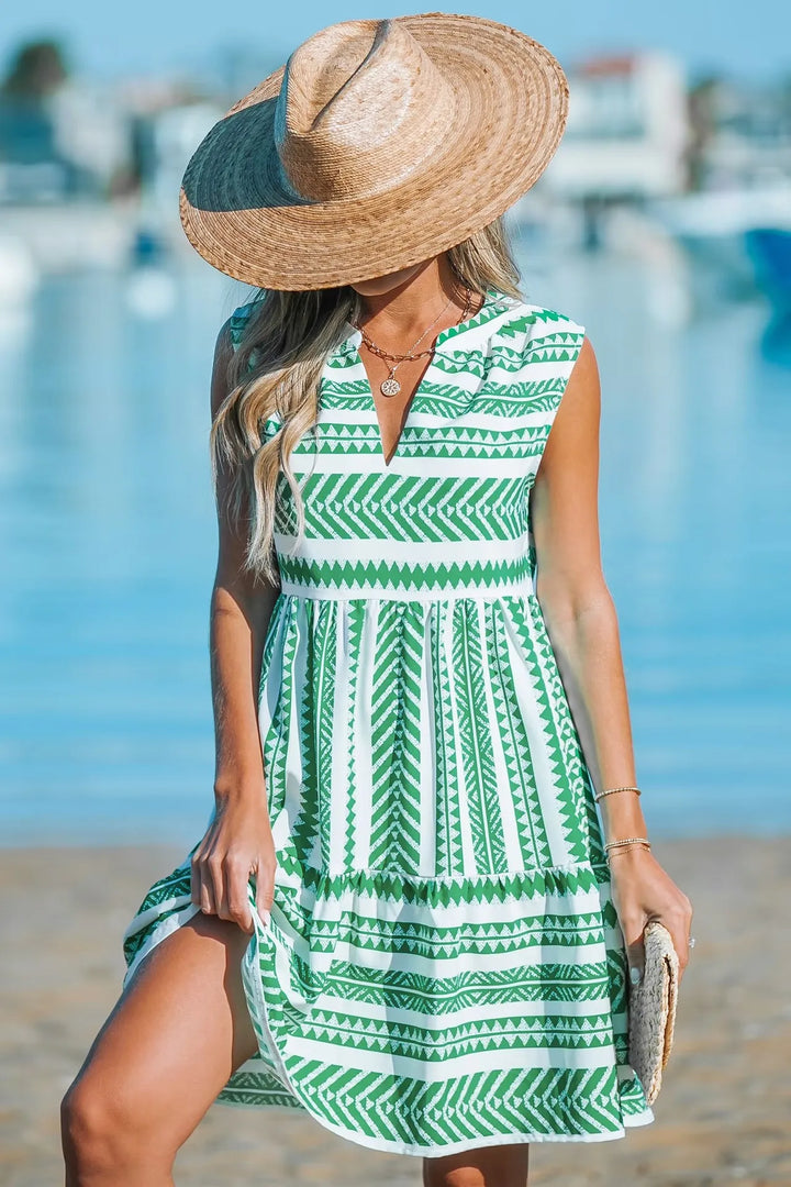 Katrina | Geometric Summer Dress