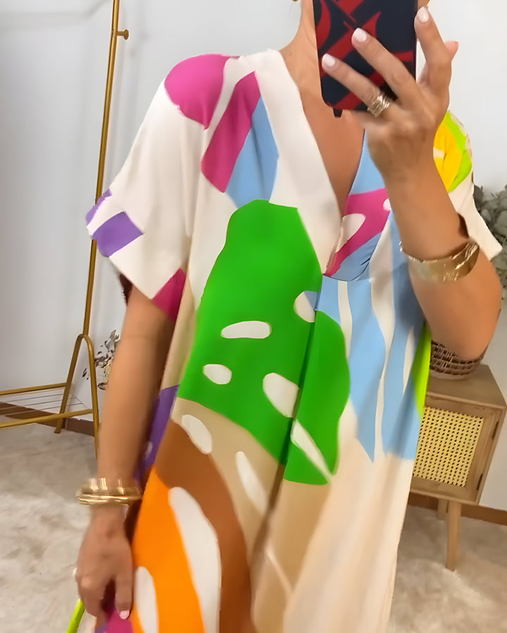 Rianna | Abstract Print Dress