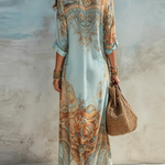 Blue Floral Print Maxi Dress – Megan Dallas (3)