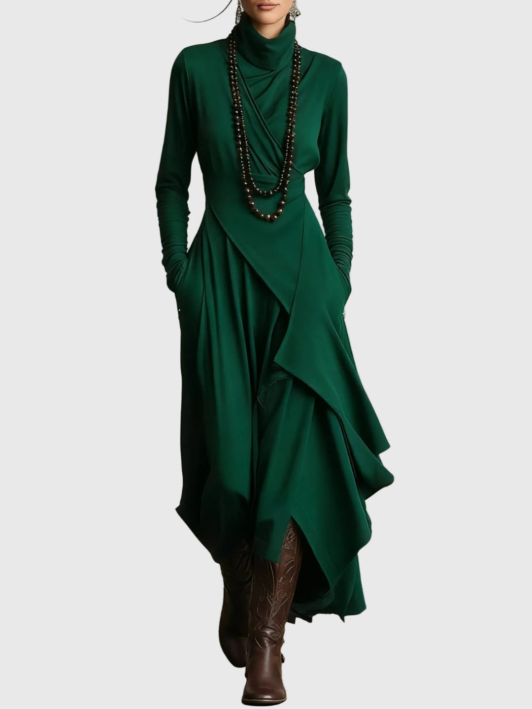Violet | Pleated Maxi Dress