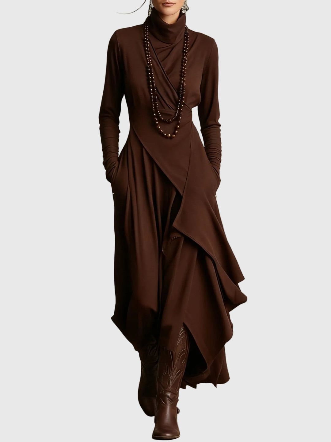 Violet | Pleated Maxi Dress