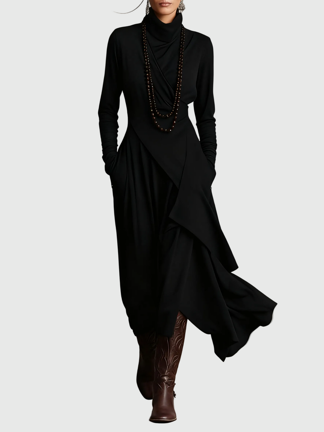 Violet | Pleated Maxi Dress