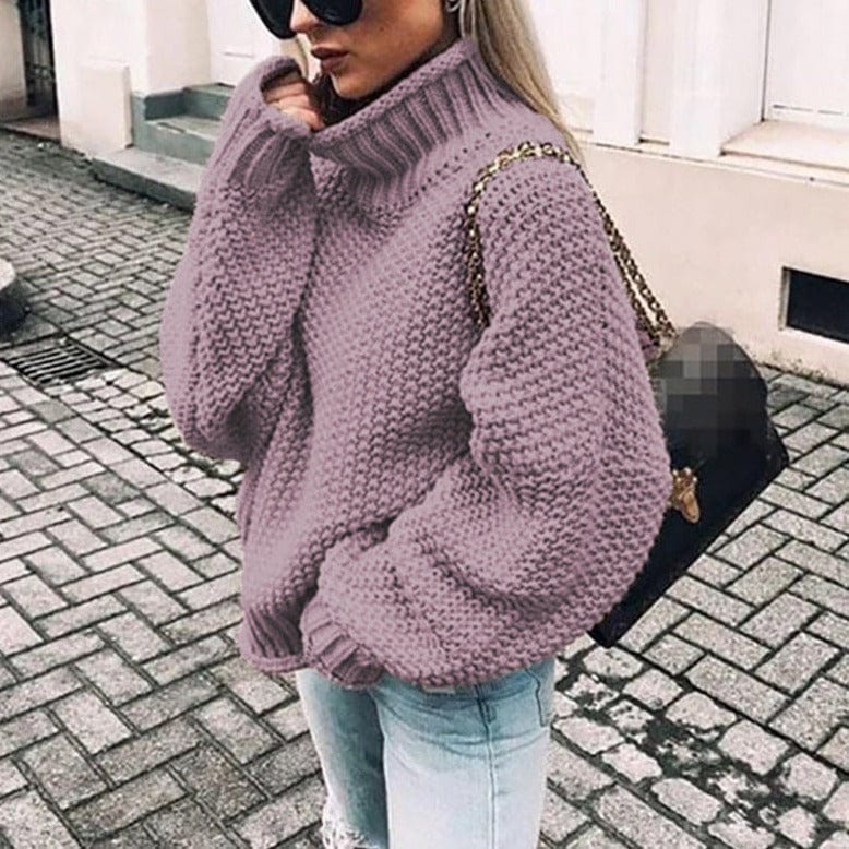 Celine - Chunky Knit Turtleneck Sweater — 4