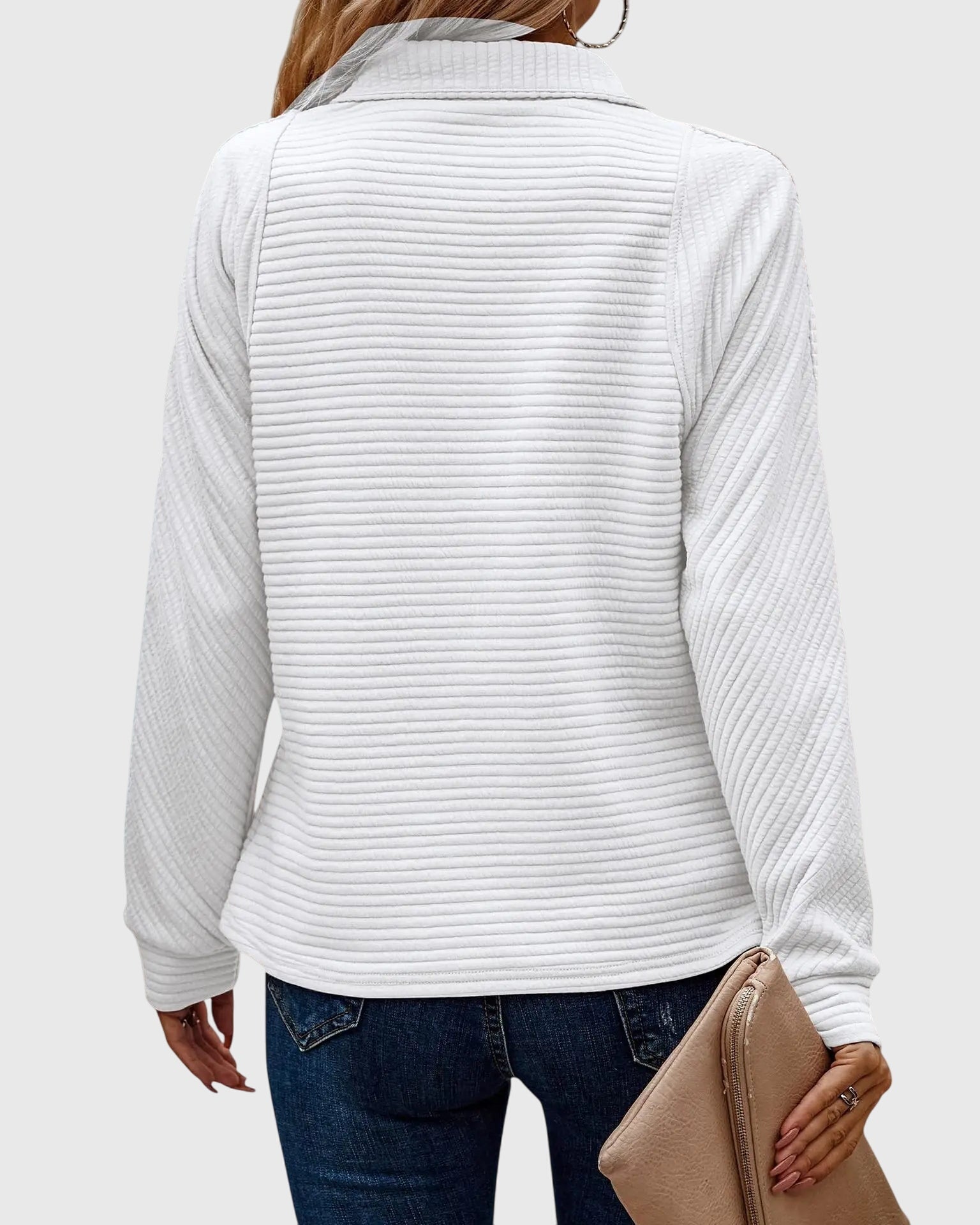 Molly | Elegant Half-Zip Sweater — 10