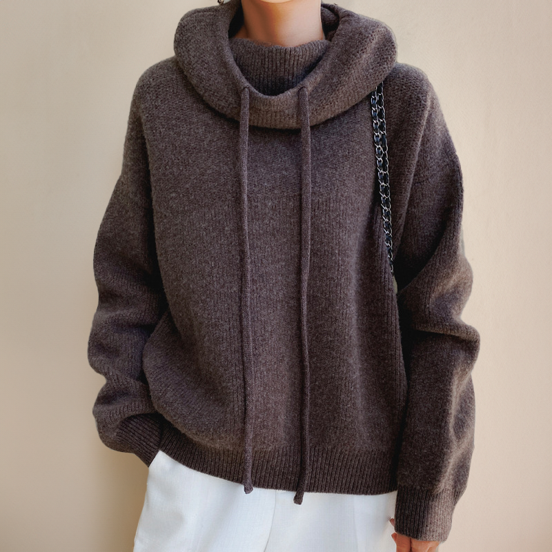 Deborah | Cashmere Cozy Hooded Pullover Style — 2