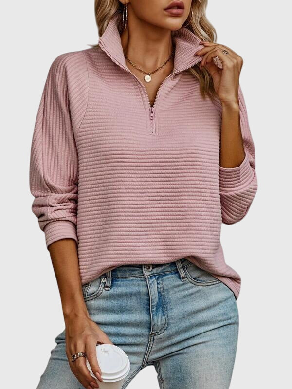 Molly | Elegant Half-Zip Sweater — 8